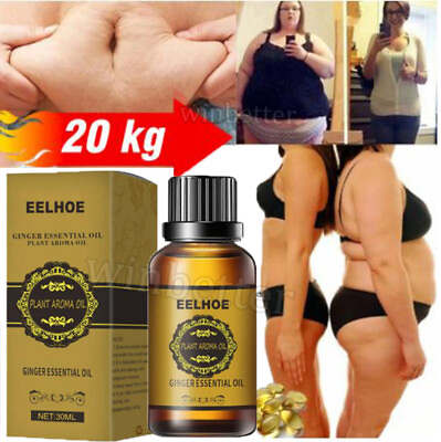 10ml Belly Drainage Ginger Oil Slimming Tummy Lymphatic Drainage Oil Weight Loss $6.95