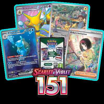 #ad Pokémon Scarlet amp; Violet 151 Choose Your Card All Ex Holo#x27;s Full Art in NM $3.45