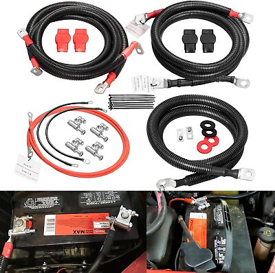 #ad Ford 7.3L Powerstroke Battery Cables Kit for 1999 2003 Ford Superduty F250 F350 $354.99