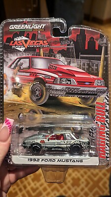 #ad Greenlight 1992 Ford Mustang GT Drag Car 2024 Vegas Convention Raw CHASE $129.00
