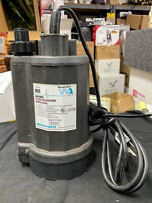 #ad Water Ace Pump Co. Model RES 1 6 HP Submersible Utility Pump $61.74