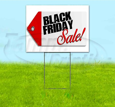 #ad BLACK FRIDAY SALE 18x24 Yard Sign WITH STAKE Corrugated Bandit USA BUSINESS $243.81