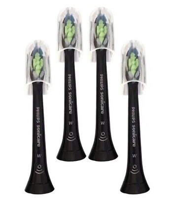 #ad 4 Philips Sonicare DiamondClean W Replacement Brush Heads Black Seal Packag $15.99
