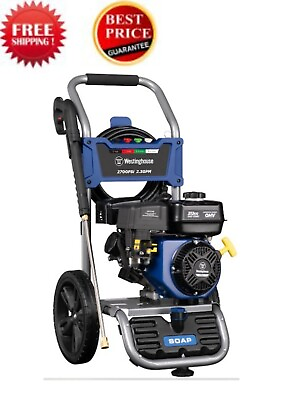 Westinghouse Heavy Duty Cleaning 4 Nozzles Cold Water Gas Pressure Washer CARB $189.99