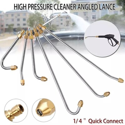 #ad #ad 90° 30° U Shape Pressure Car Washer Angled Lance Extension Spray Water Nozzle $13.62