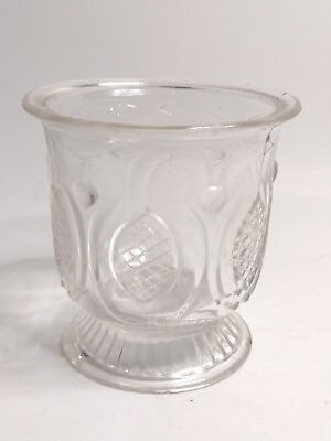 #ad Antique 1898 EAPG Beadle AKA Snowshoe Pattern Sugar Bowl $14.99