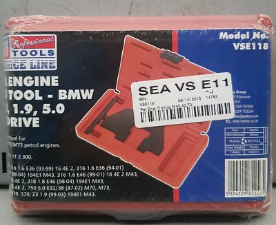 #ad VSE118 Sealey Petrol Engine Timing Tool BMW 1.6 1.8 1.9 5.0 Chain Drive GBP 59.99