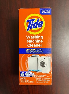 TIDE Washing Machine Cleaner Front amp; Top Load Superior Odor Residue Removal 5ct #ad $25.95