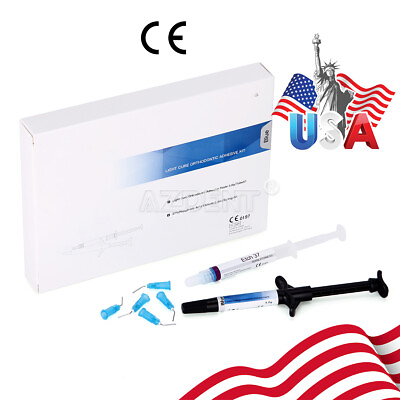 #ad DENTEX Dental Orthodontic Adhesive Light Cure Band Cement Blue Glue Intro Kit US $16.49