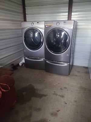 #ad I#x27;m Wanting To Sell A Whirl Pool Washer amp; Dryer Front Loader With Storage... $750.00