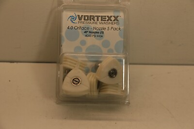#ad Pack Of 5 Vortexx Pressure Washers 3.5 Orifice 40 Degree Nozzles 4K PSI SD47043 $24.42