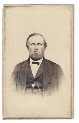 #ad Hand Tinted Cheeks Closed Eyes Postmortem? CDV Ford#x27;s Gallery Mc Henry IL $16.00