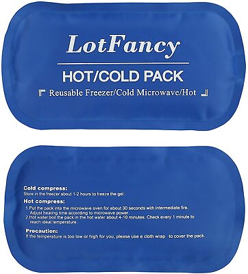 #ad 2PCS Reusable Hot Cold Compress Gel Ice Packs for Sports Injuries Pain Relief $12.99
