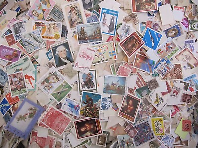#ad Nice lot of Vintage off Paper Stamps 1.500 $22.99