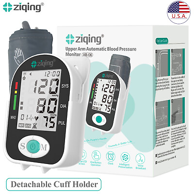 Automatic Wrist Arm Blood Pressure Monitor BP Cuff Sphygmomanometer Alarm Clock $11.99