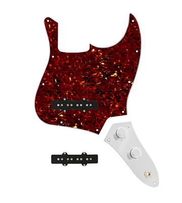 #ad Jazz Bass Hot Drive Loaded Tortoise Pickguard amp; Concentric Knob Plate 920D $369.99