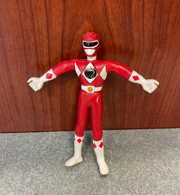 #ad Vintage Saban Red Power Ranger Bendable Bendy 5quot; Figure Mighty Morphin 1994 $6.99