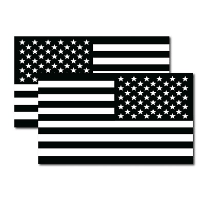 #ad Black and White AM Flag and Reversed Black and White AM Magnet 7x12quot; OPP 2 PK $26.99