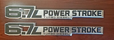 #ad 🔥OEM Takeoff 2023 24 Super Duty Ford 6.7L Powerstroke Turbo Diesel Emblems SET $50.00