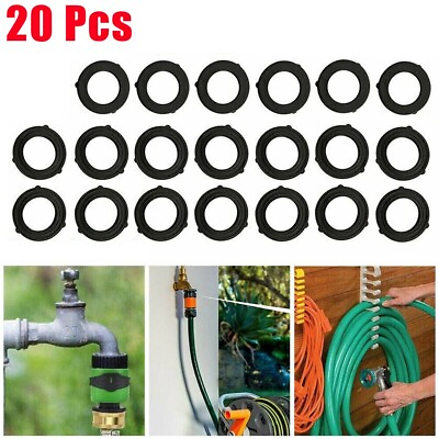 #ad Hose Pipe Washers Garden Faucet Tabs Seal Washer Self Locking Black Replace $5.72