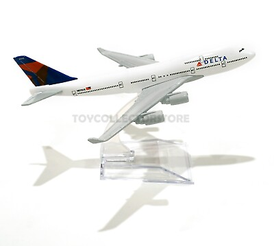 #ad #ad Delta airplane model toy diecast Jet Boeing 747 Passenger plane $17.54