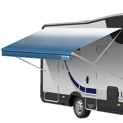 #ad VEVOR RV Awning Weatherproof Fabric Replacement 12 21#x27; Outdoor Camper PVC Fabric $73.99