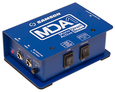 #ad Samson S Max MDA1 Active Mono Direct DI Box18Hz–35kHz Battery or phantom power $34.99
