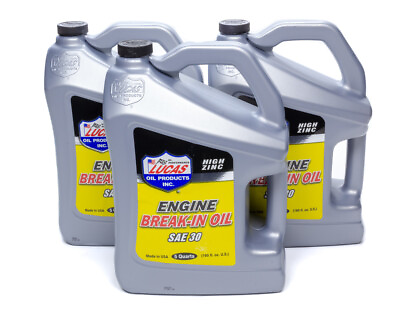 #ad Lucas Motor Oil High Zinc Engine Break In SAE 30W Conventional 5 qt Set of 3 $109.95