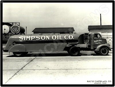 #ad Chevrolet Trucks New Metal Sign: Simpson Oil Tanker Brewer Bros. Cardwell MO. $19.88
