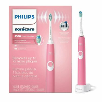 Philips Sonicare 4100 Protective Clean Electric Toothbrush Pink HX6815 01 #ad #ad $44.95