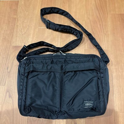 #ad Yoshida Porter Tanker Shoulder bag Black Nylon used $110.00