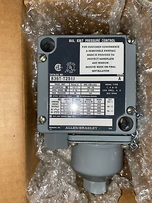 #ad Allen Bradley 836T T251J Pressure Switch 3 35 Psi Range Pressure Control New $195.00