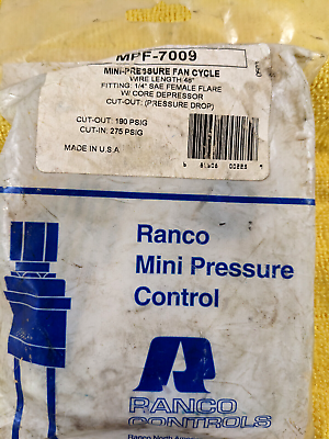 RANCO MINI PRESSURE CONTROL MPF 7009 $23.99