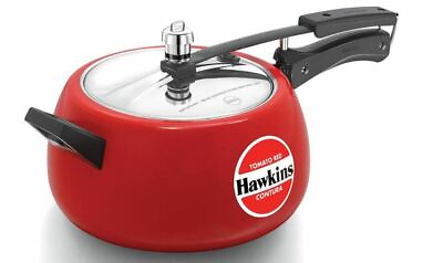 #ad Hawkins Ceramic Coated Contura 5 Ltr Tomato Red Pressure Cooker Kitchen Cookware $106.99