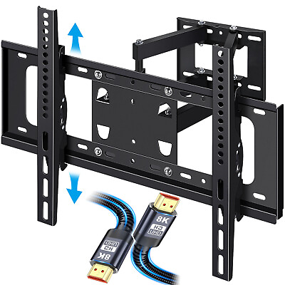 #ad Full Motion TV Wall Mount for 32 75 Inch TVs HDMI Cable Universal Swivels Tilts $16.90