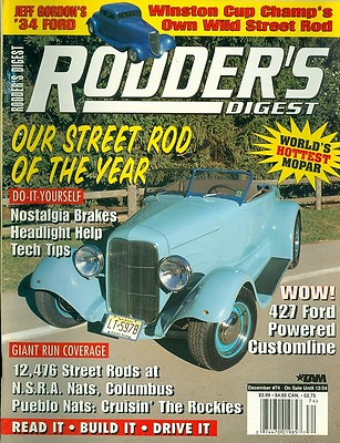 #ad 1996 Rodder#x27;s Digest Magazine: Street Rod of the Year 427 Ford Powered Customlin $5.00
