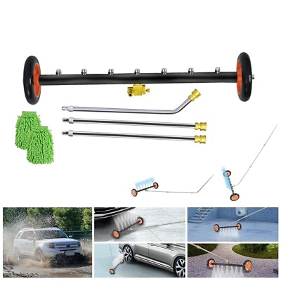 #ad #ad Undercarriage Pressure Washer 24#x27;#x27; 4000 PSI 3 Extension Rods 7 Nozzles Cleaner $60.99