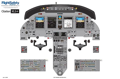 #ad Cessna Citation XLS Cockpit Training Poster 24quot;x36quot; $45.00