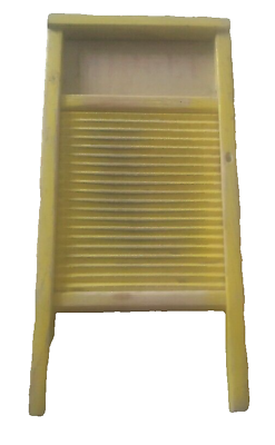 #ad RARE Vintage Midget National Washboard No. 442 Yellow Chicago Memphis Farmhouse $24.99