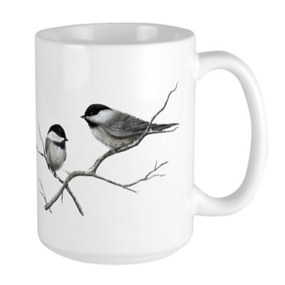 #ad CafePress Chickadee Song Bird Mugs Large Mug 1489038341 $17.99