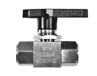 #ad MTM Hydro Ball Valve 3 8quot; Female Stainless Steel 6000 PSI $99.95