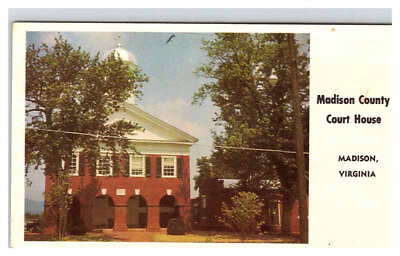 #ad Postcard COURT HOUSE SCENE Madison Virginia VA AU5395 $6.66