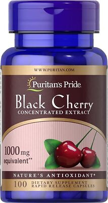 #ad Black Cherry Extract 1000Mg 100 Count by Puritan#x27;s Pride 19373 Free Shipping $9.80