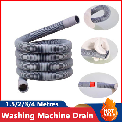 #ad Universal Washing Machine Drain Water Hose Extra Length 1.5 2 3 4 Meter Genuine $8.45
