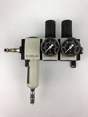 #ad Rexroth Pneumatic Pressure System with Gauges and Lubricator R412006131 $120.00
