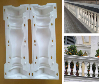 #ad 2 Piece Set Moulds Balustrades Mold for Concrete Plaster Cement Plastic Casting $49.99