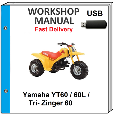 #ad YAMAHA YT60 60L TRI Zinger 60 TRI ZINGER SERVICE REPAIR SHOP MANUAL USB $17.99