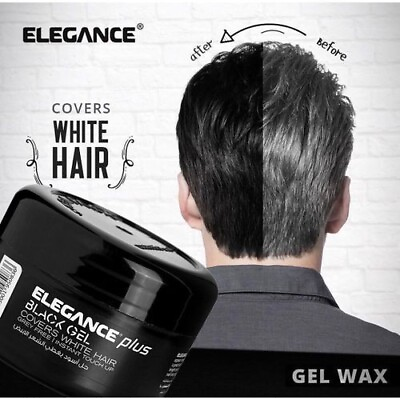 Elegance Plus Black Gel 100ml Cover White Hair Original جل اليجانس اسود #ad $22.00
