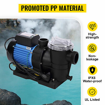 #ad High Pump 10038GPH Speed Above In Ground Pool Pump 220 240V for 3HP Hayward $598.00