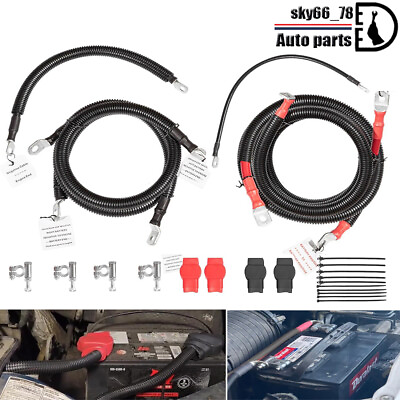 #ad For Ford 6.0L Powerstroke Battery Cables Kit 2003 2007 F250 F350 F450 4437 90 $298.99